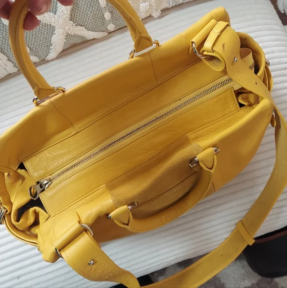 SEE by CHLOE Yellow Leather Handbag - Picture 3 of 9